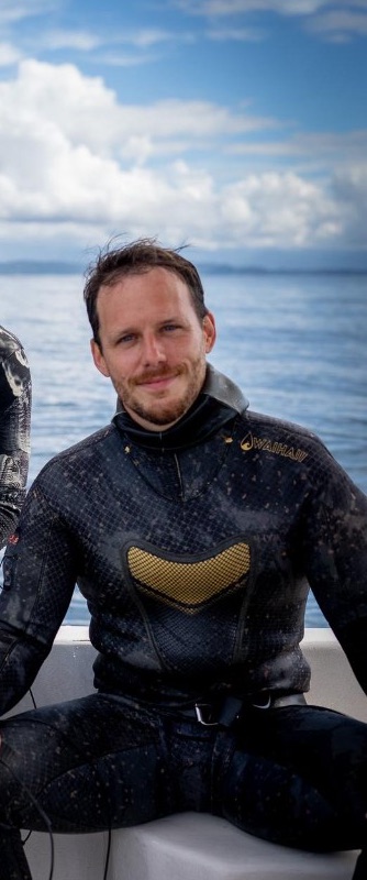 Julian, Molchanovs freediving instructor, on the boat